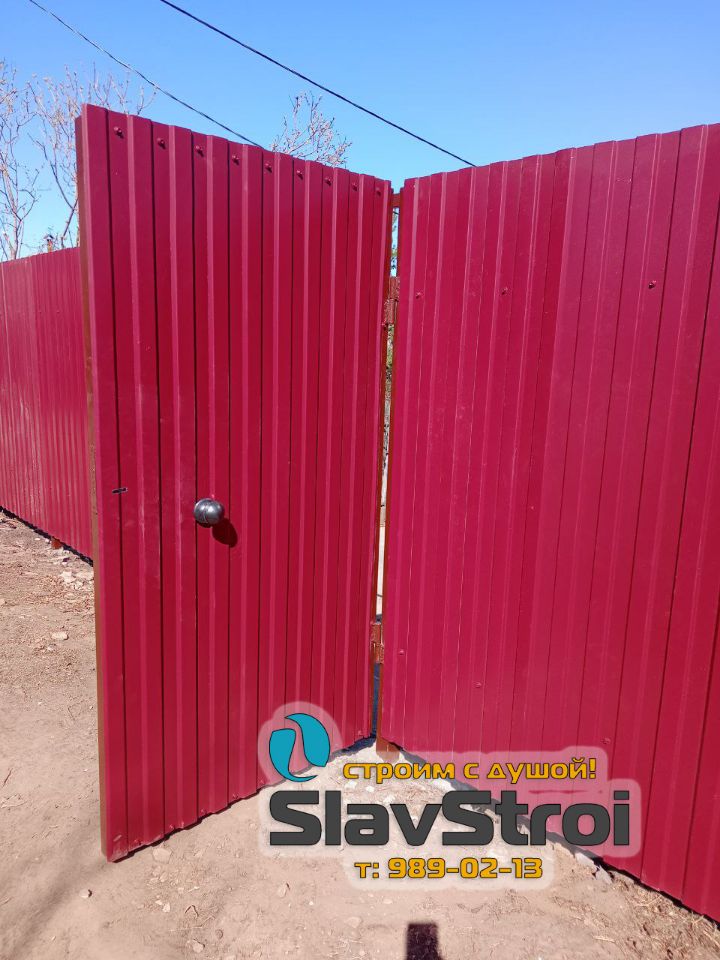 Заборы, ворота, калитки - ограждения из профнастила с установкой под ключ в Самаре и Самарской области - тел. 989-02-13