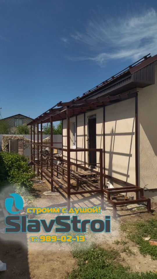 Изготовление и монтаж крылец, веранд, навесов, ангаров, автонавесов надежно и качественно в Самаре и регионе под ключ +7(937)989-02-13