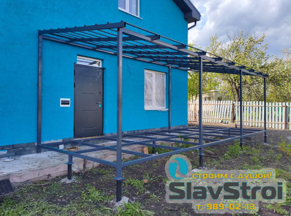 Изготовление и монтаж крылец, веранд, навесов, ангаров, автонавесов надежно и качественно в Самаре и регионе под ключ +7(937)989-02-13