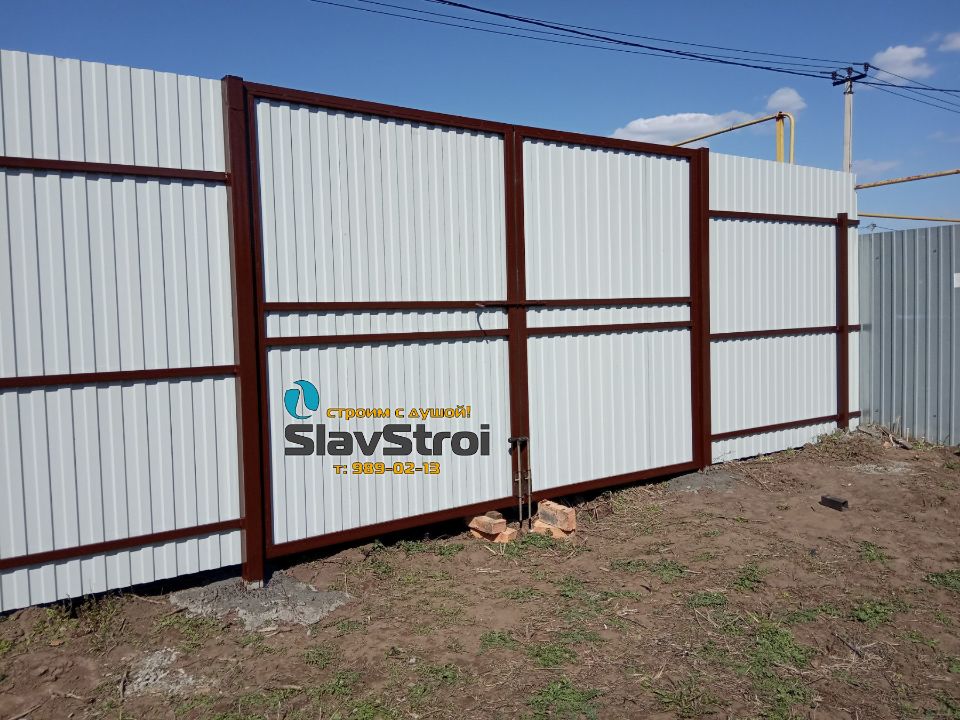 Заборы, ворота, калитки - ограждения из профнастила с установкой под ключ в Самаре и Самарской области - тел. 989-02-13