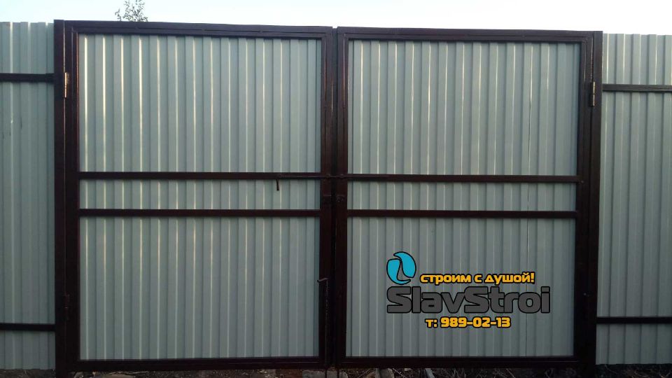 Заборы, ворота, калитки - ограждения из профнастила с установкой под ключ в Самаре и Самарской области - тел. 989-02-13