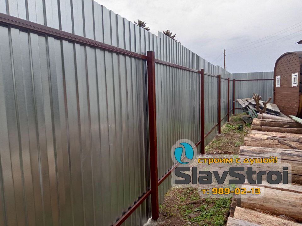 Заборы, ворота, калитки - ограждения из профнастила с установкой под ключ в Самаре и Самарской области - тел. 989-02-13