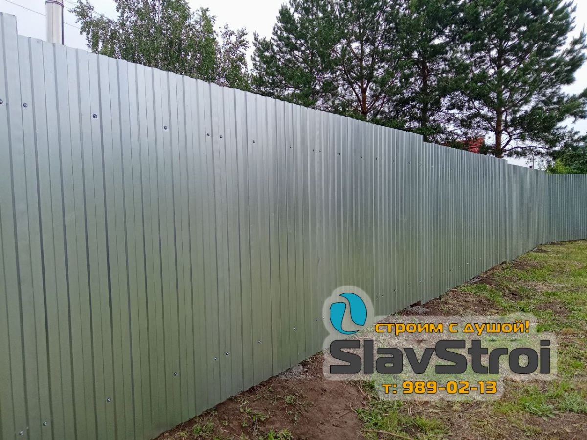 Заборы, ворота, калитки - ограждения из профнастила с установкой под ключ в Самаре и Самарской области - тел. 989-02-13