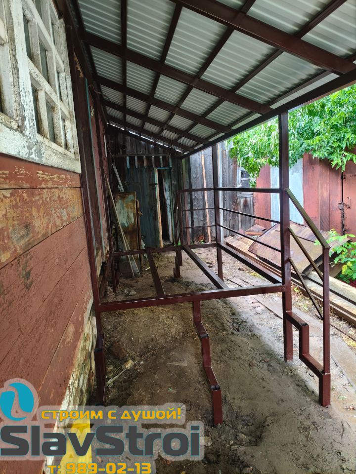 Изготовление и монтаж крылец, веранд, навесов, ангаров, автонавесов надежно и качественно в Самаре и регионе под ключ +7(937)989-02-13