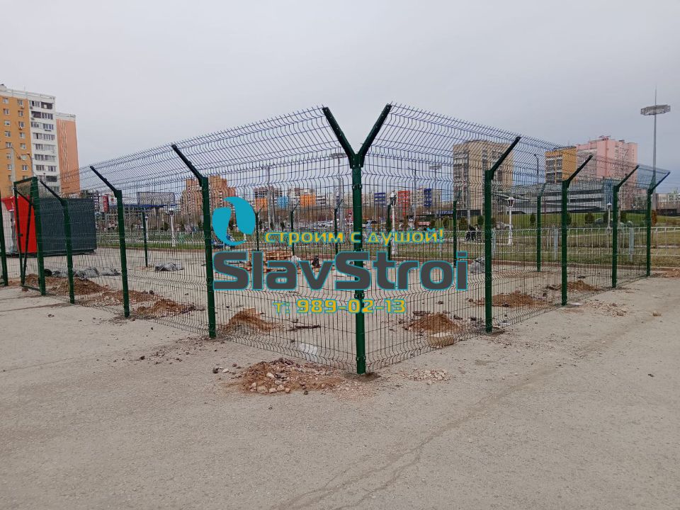 Заборы из сварной 3D сетки Grand Line с установкой под ключ в Самаре и Самарской области - тел. 989-02-13