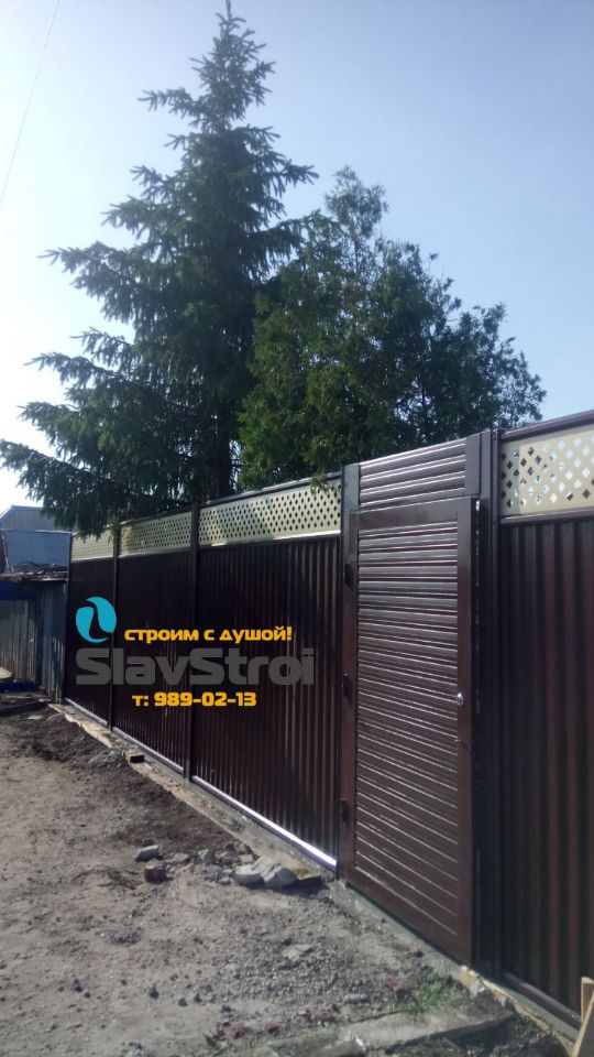 Заборы, ворота, калитки - ограждения из профнастила с установкой под ключ в Самаре и Самарской области - тел. 989-02-13