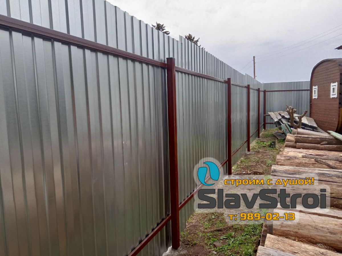 Заборы, ворота, калитки - ограждения из профнастила с установкой под ключ в Самаре и Самарской области - тел. 989-02-13
