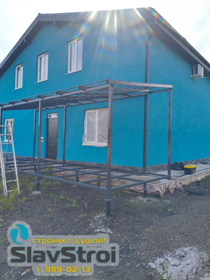 Изготовление и монтаж крылец, веранд, навесов, ангаров, автонавесов надежно и качественно в Самаре и регионе под ключ +7(937)989-02-13