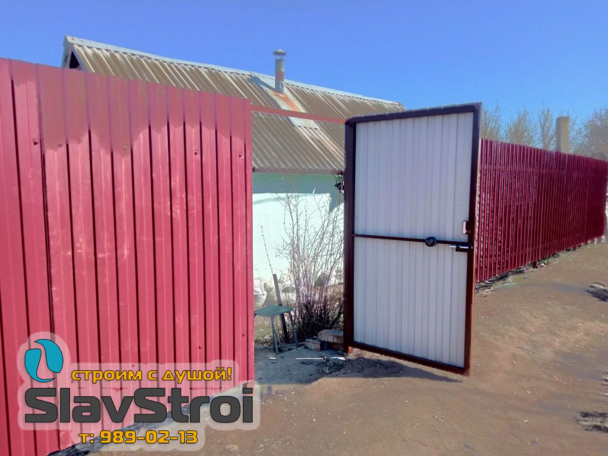 Заборы, ворота, калитки - ограждения из профнастила с установкой под ключ в Самаре и Самарской области - тел. 989-02-13