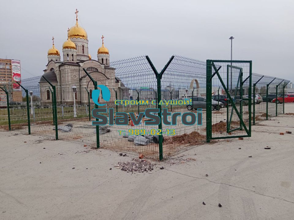 Заборы из сварной 3D сетки Grand Line с установкой под ключ в Самаре и Самарской области - тел. 989-02-13