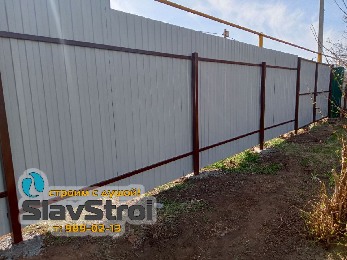 Заборы, ворота, калитки - ограждения из профнастила с установкой под ключ в Самаре и Самарской области - тел. 989-02-13