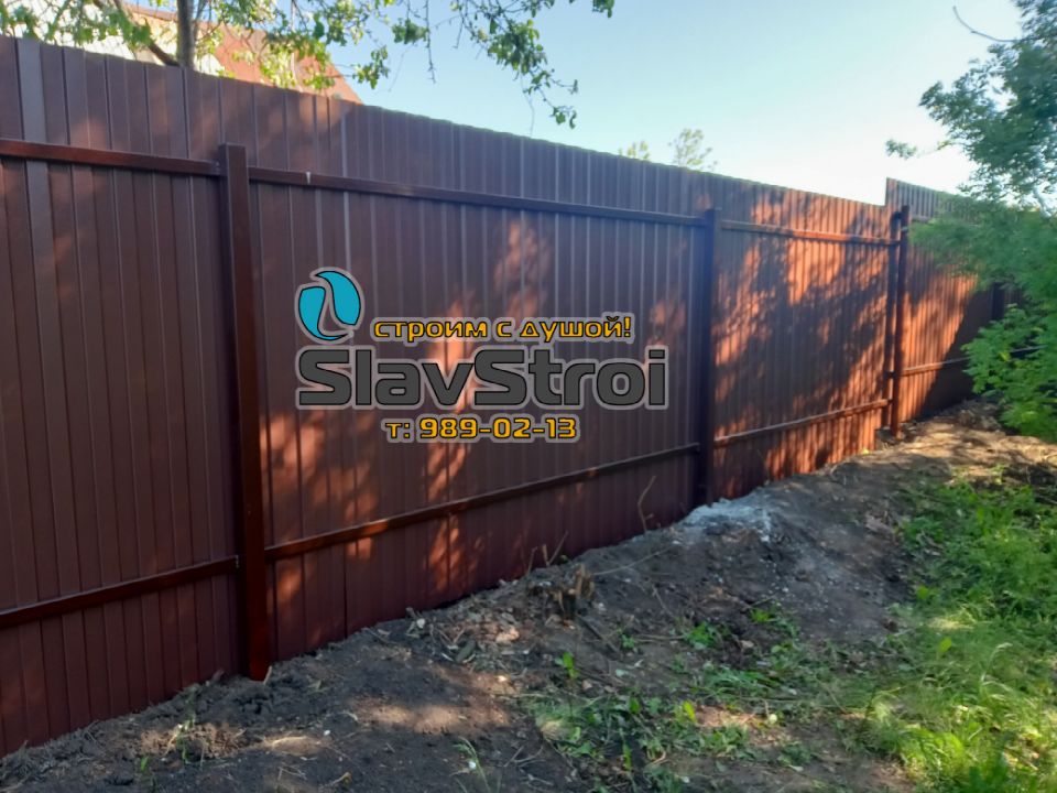 Заборы, ворота, калитки - ограждения из профнастила с установкой под ключ в Самаре и Самарской области - тел. 989-02-13