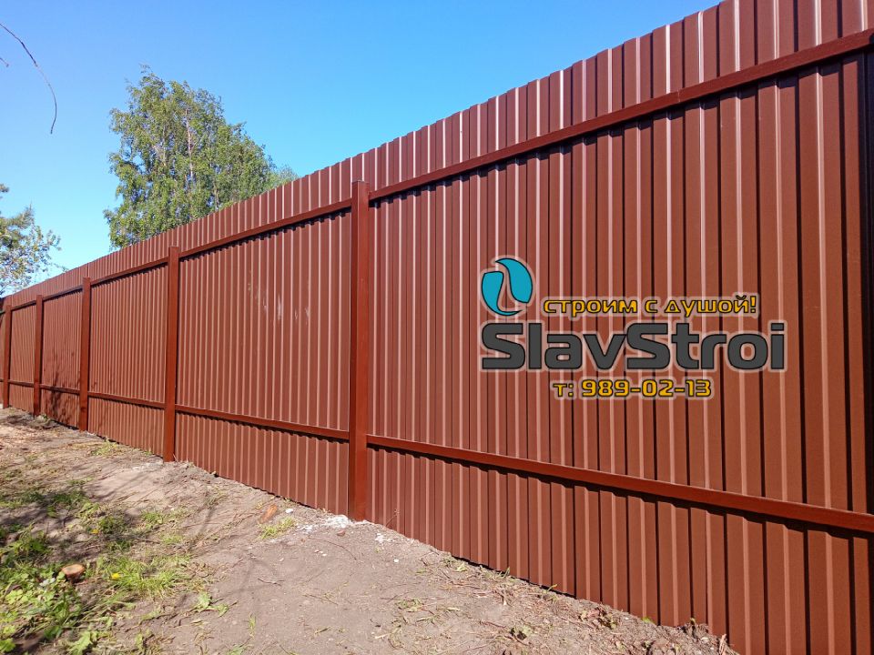 Заборы, ворота, калитки - ограждения из профнастила с установкой под ключ в Самаре и Самарской области - тел. 989-02-13