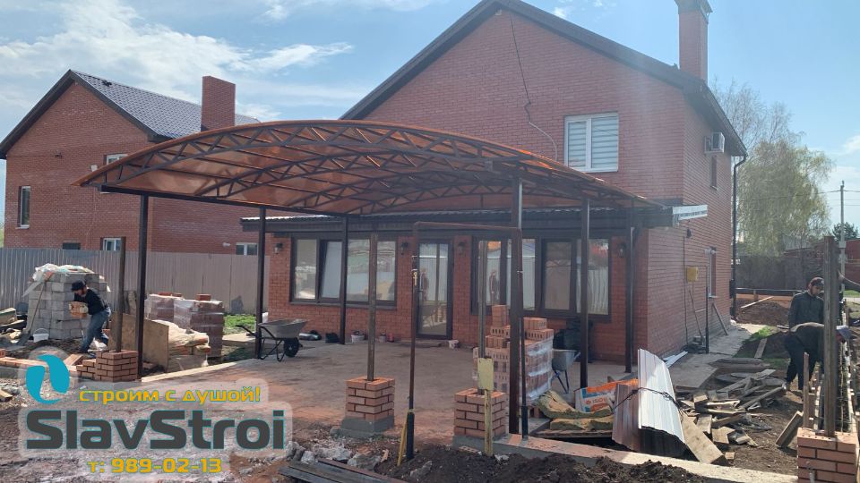 Изготовление и монтаж крылец, веранд, навесов, ангаров, автонавесов надежно и качественно в Самаре и регионе под ключ +7(937)989-02-13