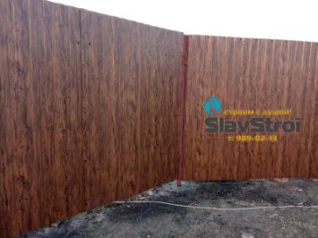 Заборы, ворота, калитки - ограждения из профнастила с установкой под ключ в Самаре и Самарской области - тел. 989-02-13