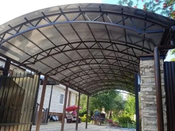 Навесы, автонавесы, террасы, веранды, ангары с установкой под ключ в Самаре и Самарской области - тел. 989-02-13