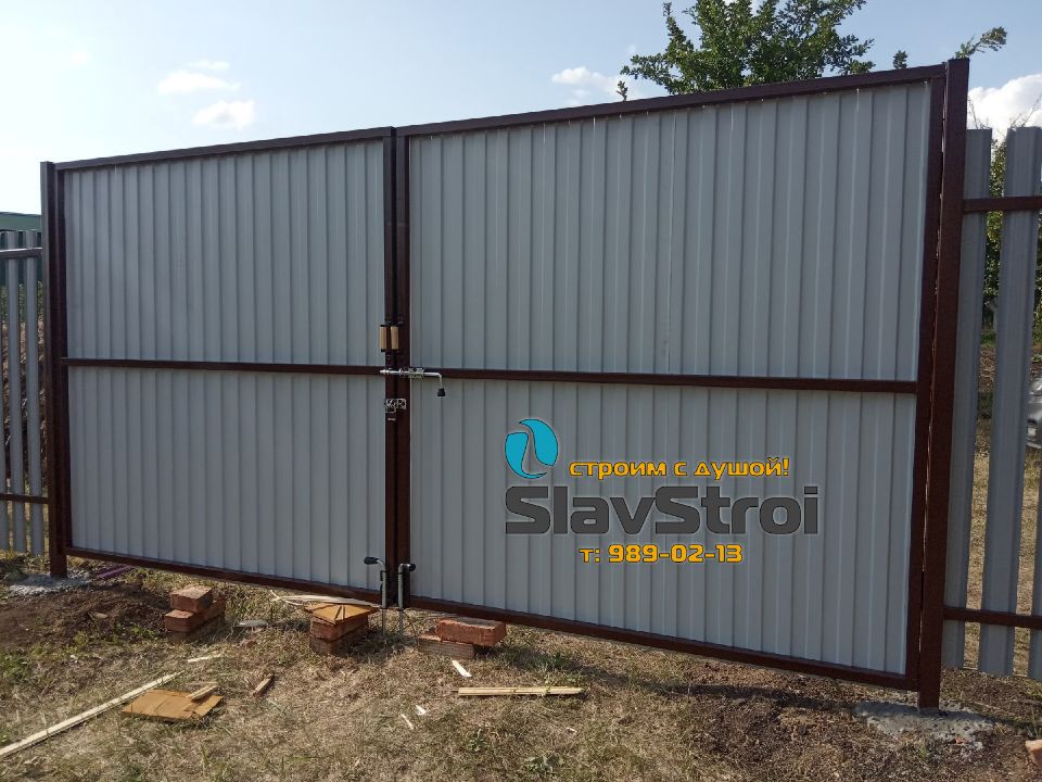 Заборы, ворота, калитки - ограждения из профнастила с установкой под ключ в Самаре и Самарской области - тел. 989-02-13