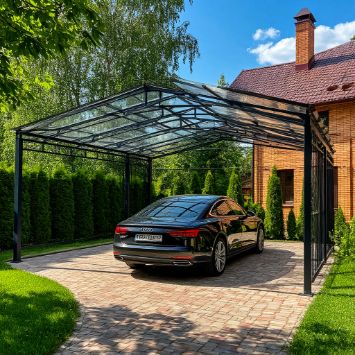 Навесы, автонавесы, террасы, веранды и ангары с установкой под ключ в Самаре и Самарской области - тел. 989-02-13