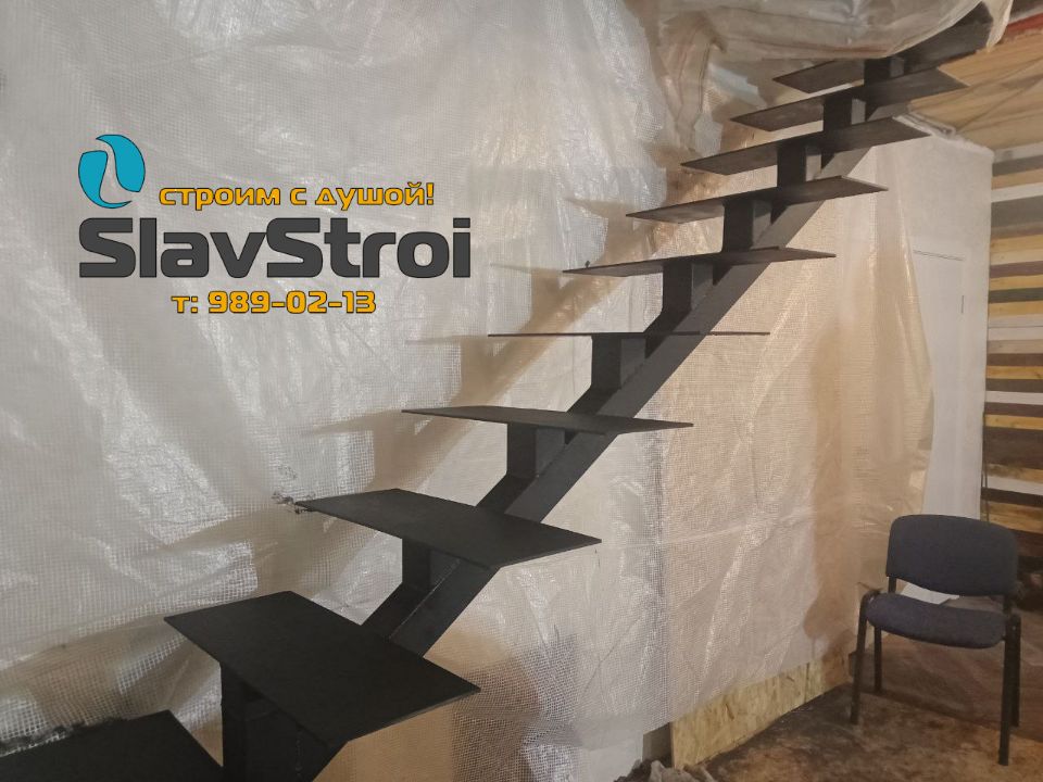 Изготовление и монтаж лестниц на металлокаркасе под ключ в Самаре и Самарской области - тел. 989-02-13