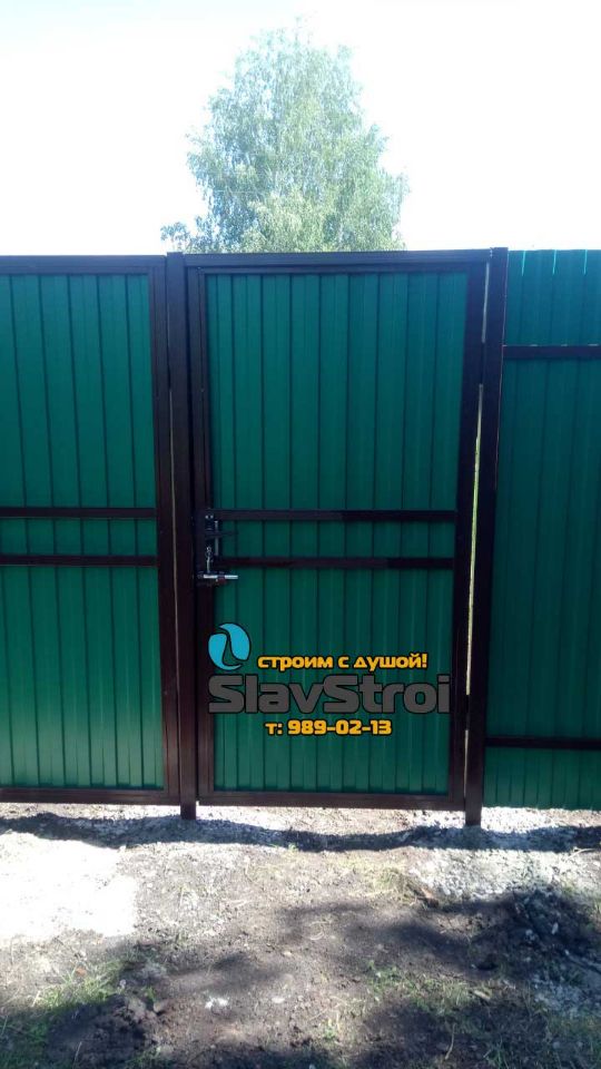 Заборы, ворота, калитки - ограждения из профнастила с установкой под ключ в Самаре и Самарской области - тел. 989-02-13