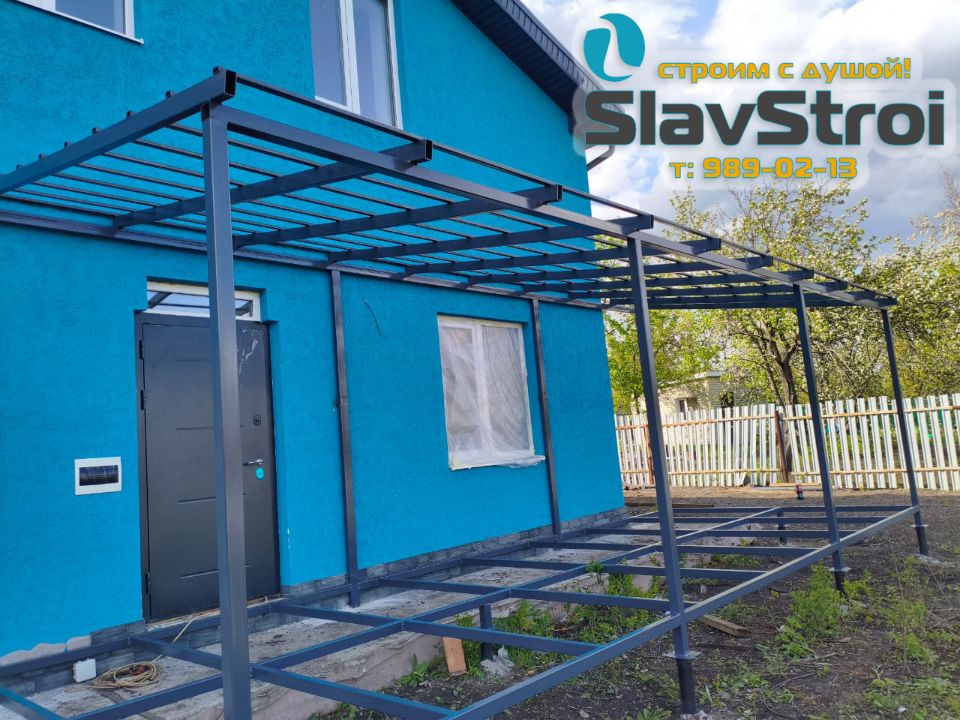 Изготовление и монтаж крылец, веранд, навесов, ангаров, автонавесов надежно и качественно в Самаре и регионе под ключ +7(937)989-02-13
