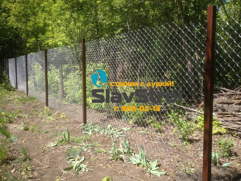 Заборы, ворота, калитки - ограждения из сетки Рабица с установкой под ключ в Самаре и Самарской области - тел. 989-02-13