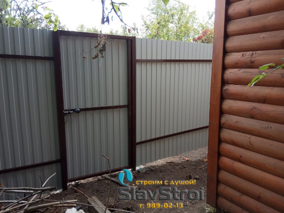 Заборы, ворота, калитки - ограждения из профнастила с установкой под ключ в Самаре и Самарской области - тел. 989-02-13