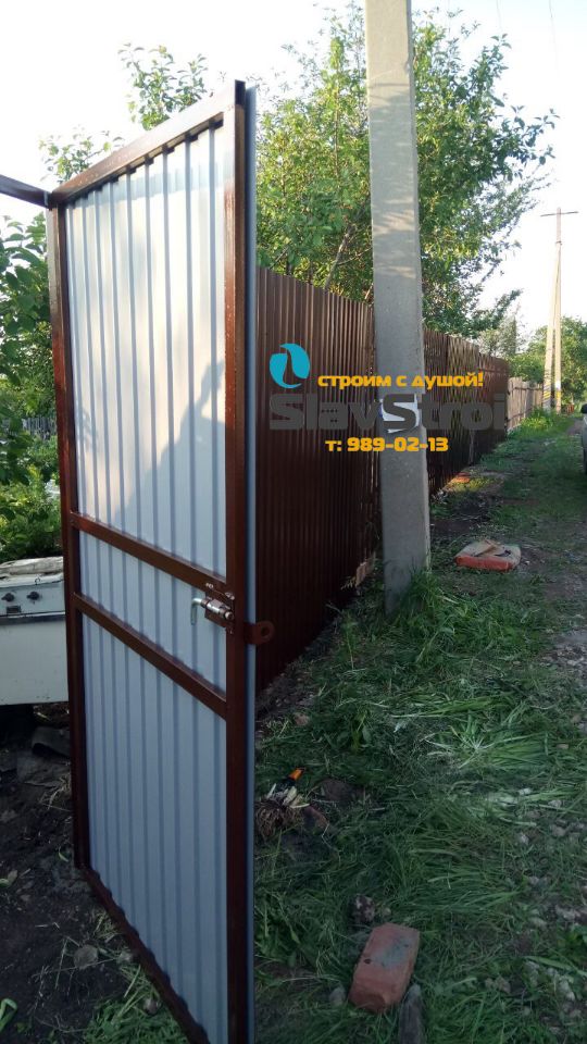 Заборы, ворота, калитки - ограждения из профнастила с установкой под ключ в Самаре и Самарской области - тел. 989-02-13