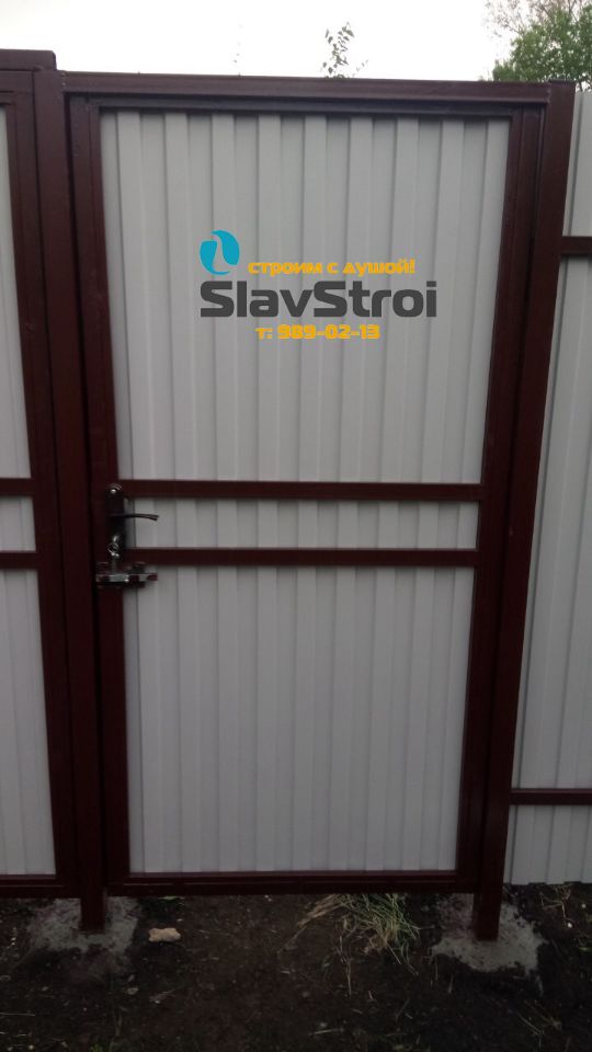 Заборы, ворота, калитки - ограждения из профнастила с установкой под ключ в Самаре и Самарской области - тел. 989-02-13