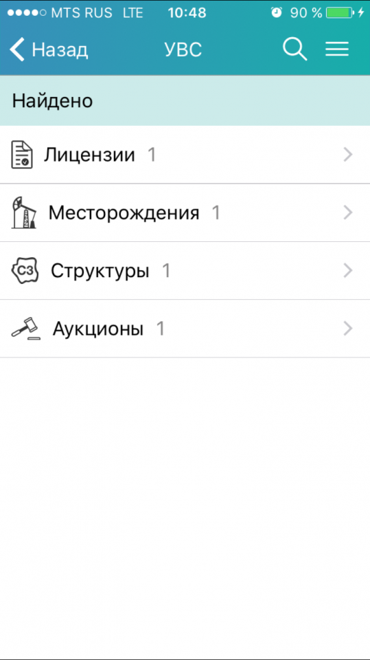 Информация по категориям запасов