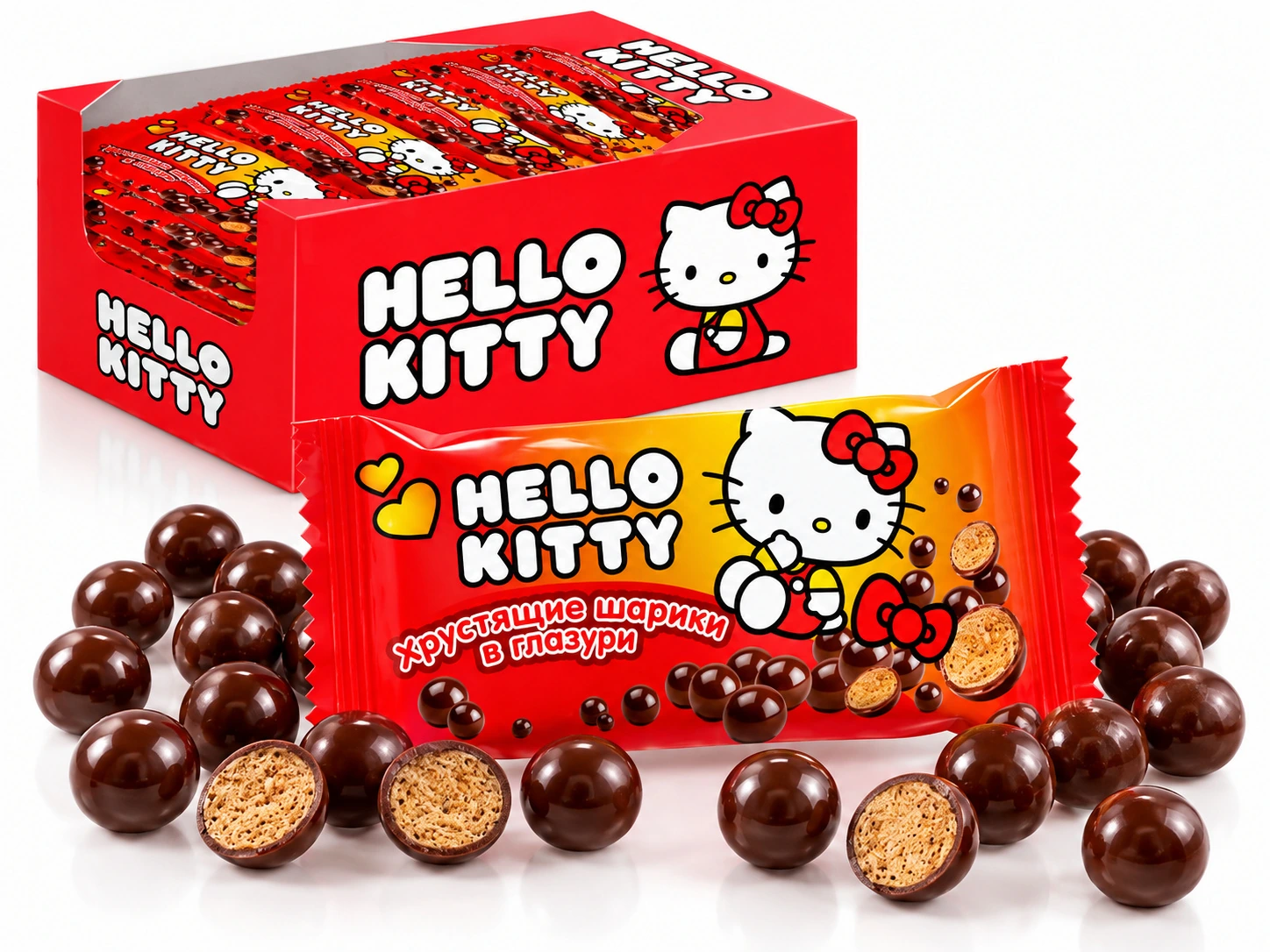 Хрустящие шарики «Hello Kitty»