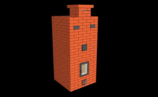 Каминопечь "Большуха" 3,5*3,5