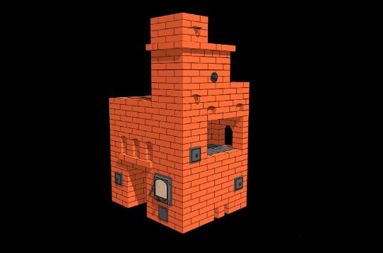 Проект русской печи "Коник"