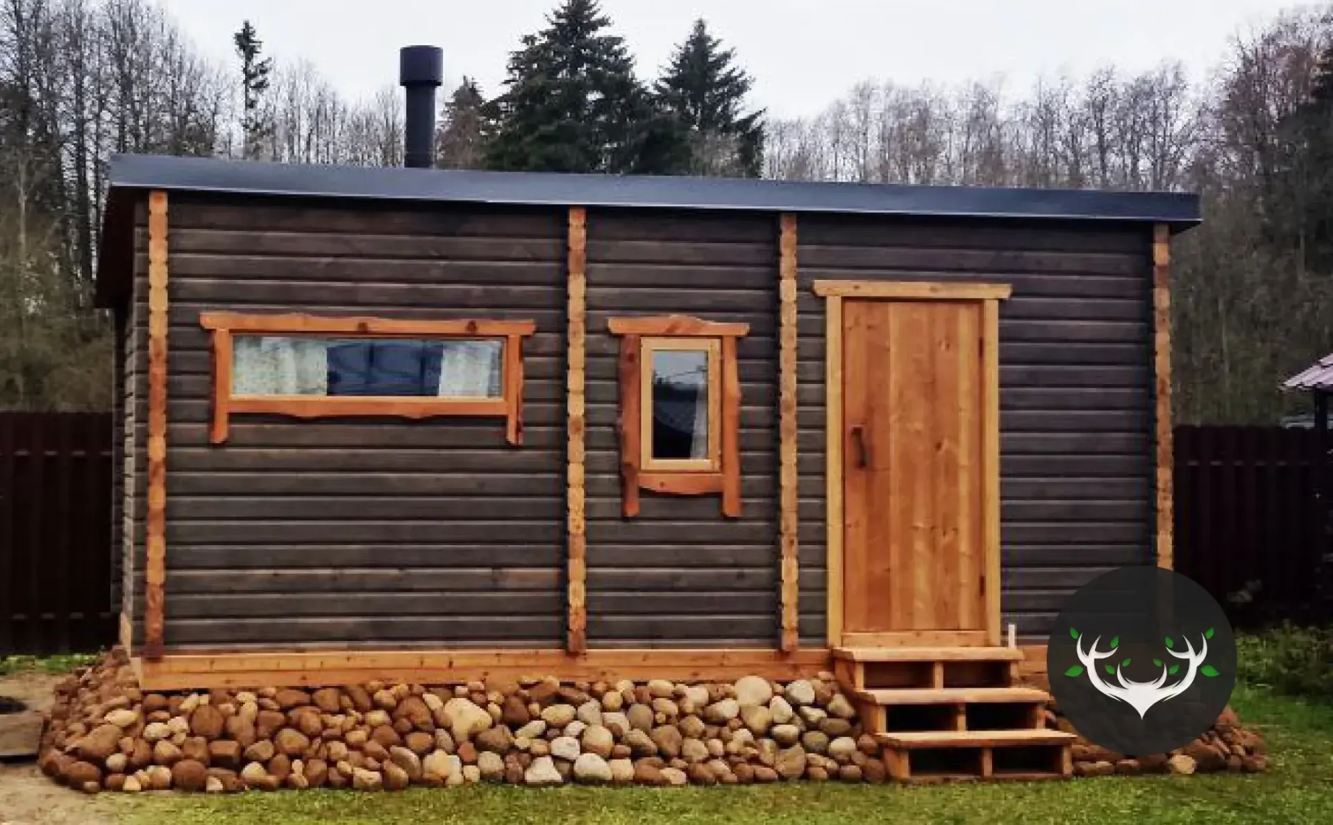 фото готовой бани Сканди