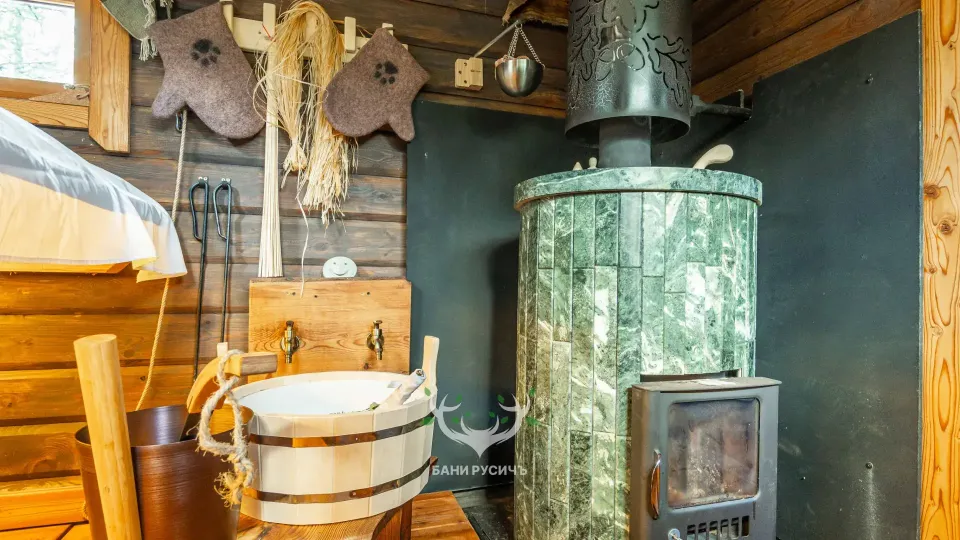 Фото готовой бани - парная