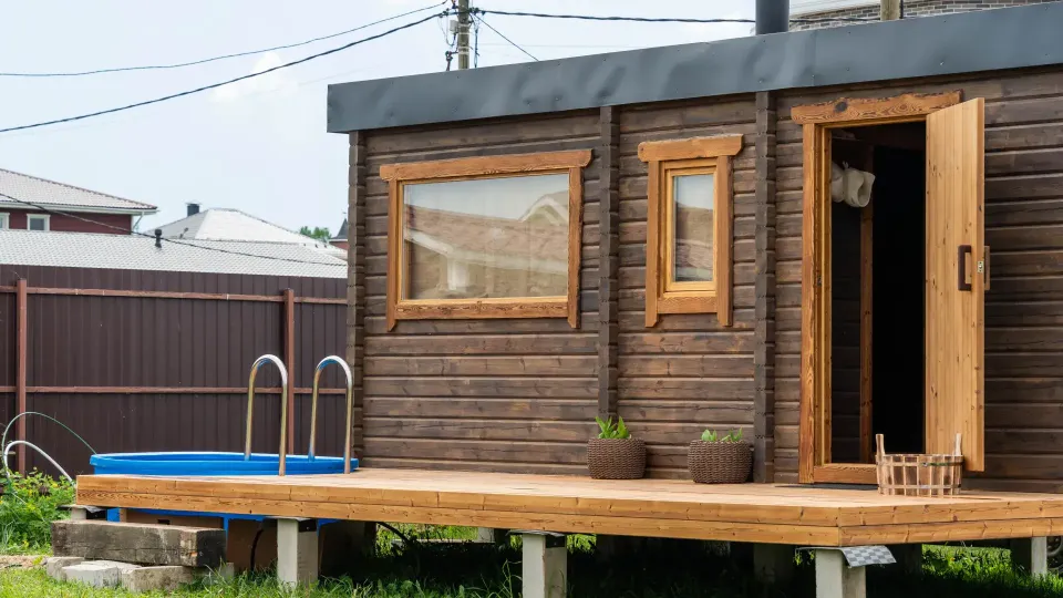 Фото готовой бани