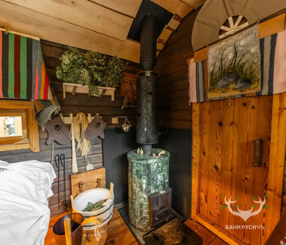 Фото готовой бани