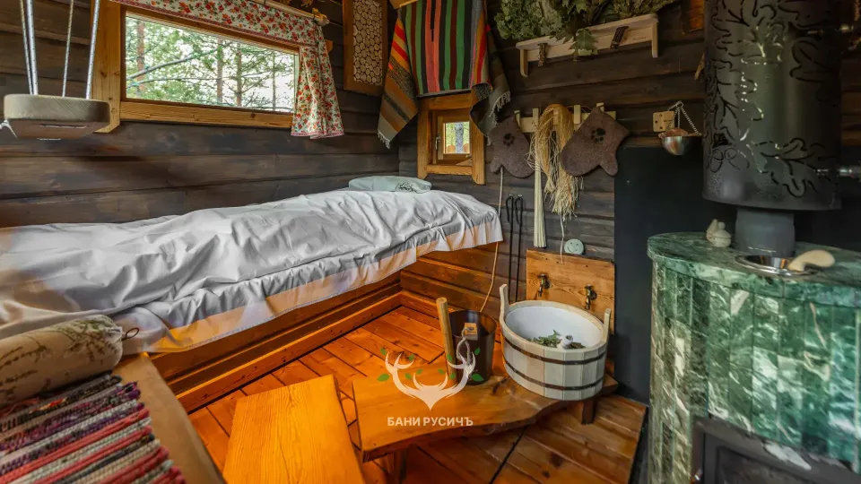 Фото готовой бани - парная