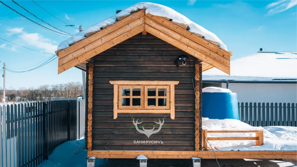 Фото готовой бани