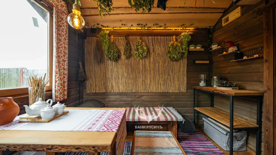 Интерьер бани Здрава