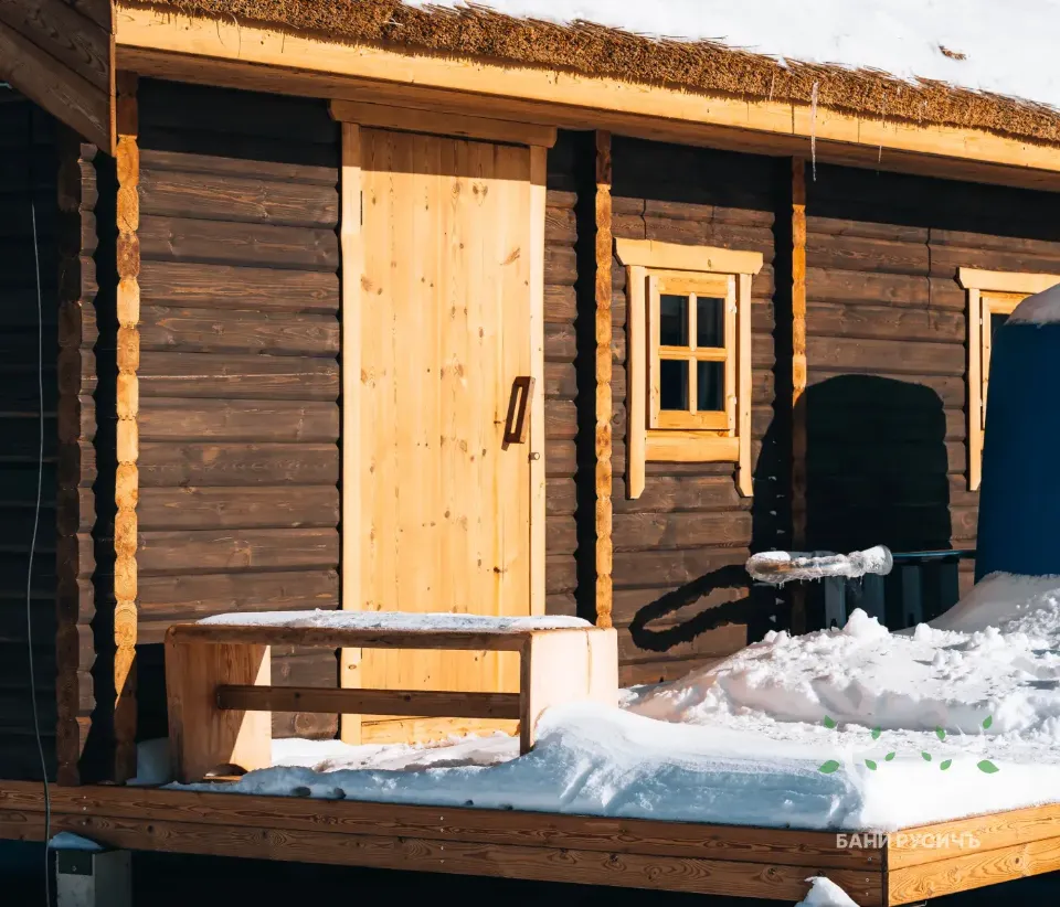 Фото готовой бани