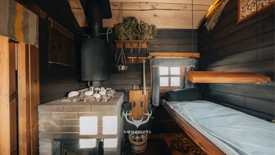 Фото готовой бани - парная