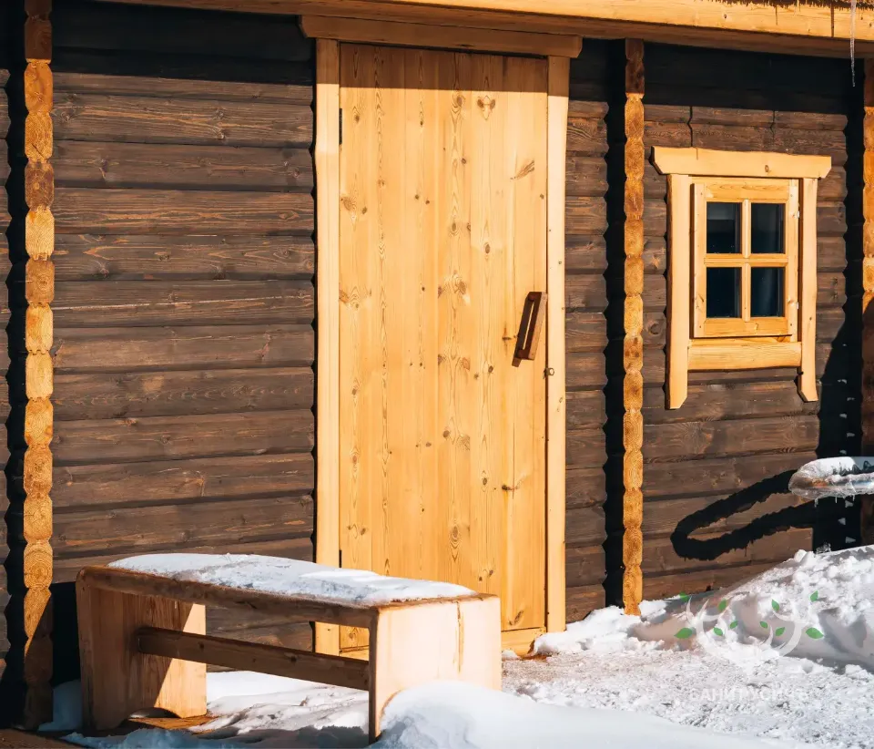 Фото готовой бани