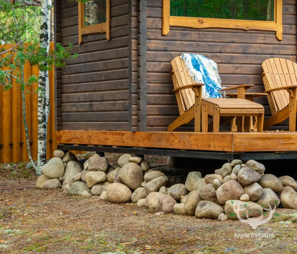 Фото готовой бани