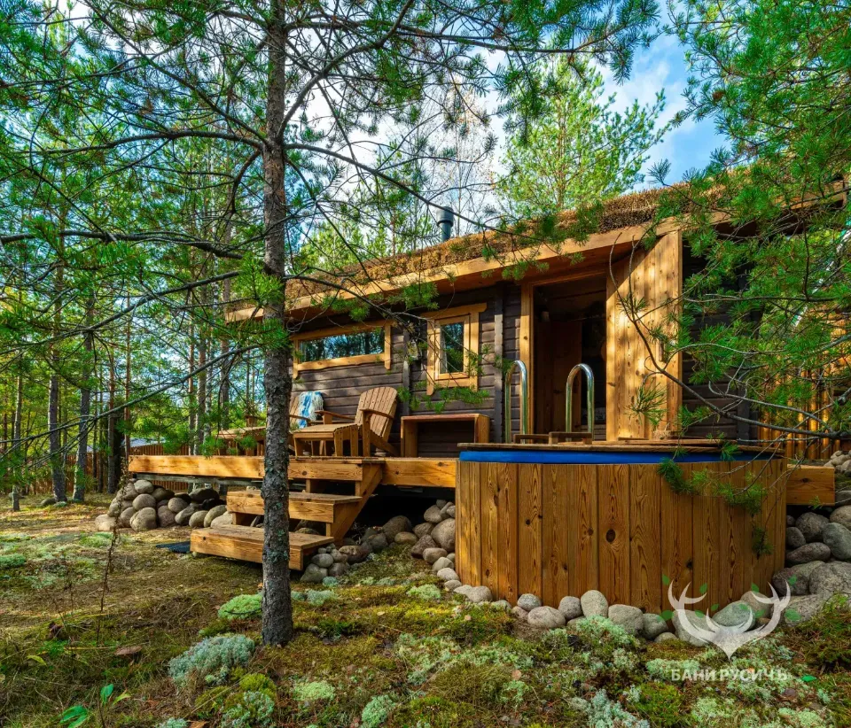 Фото готовой бани