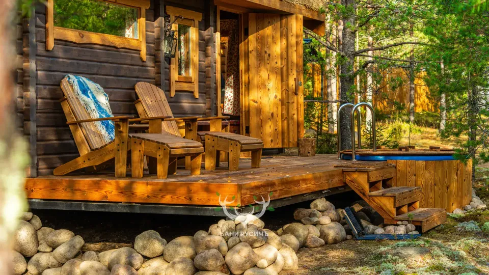 Фото готовой бани