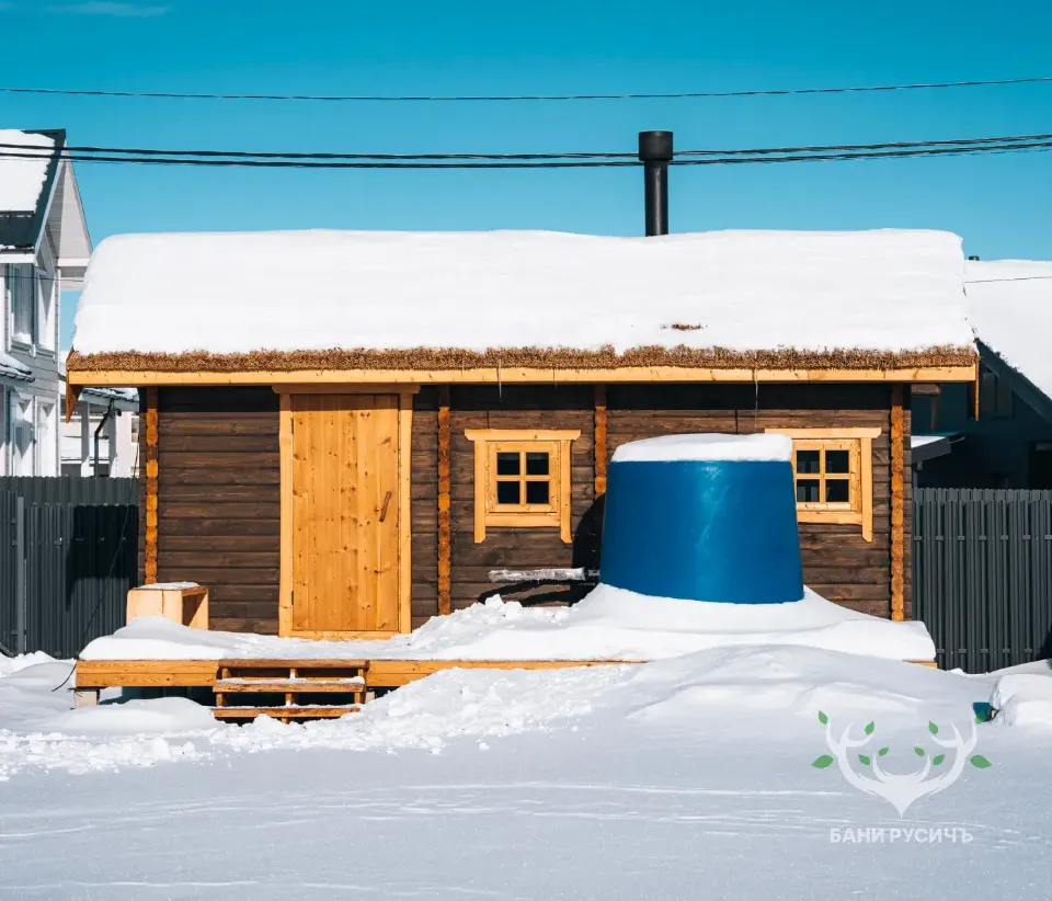 Фото готовой бани