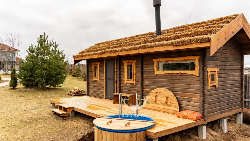 Фото готовой бани