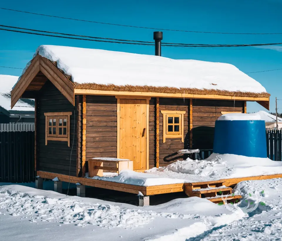 Фото готовой бани