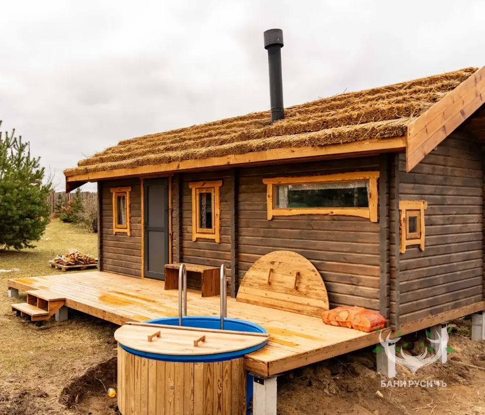 Фото готовой бани